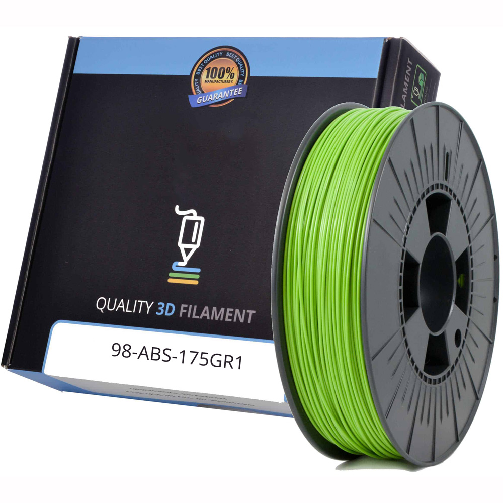 Compatible ABS 1.75mm Apple Green 1kg 3D Filament (ABS175GR1)