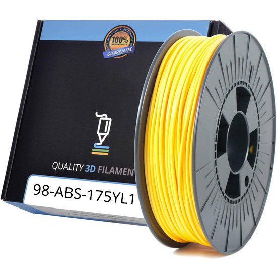 Compatible ABS 1.75mm Yellow 1kg 3D Filament (ABS175YL1)
