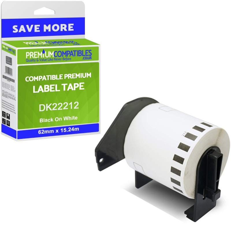 1 Rolls, Green BETCKEY Compatible with Brother DK-22205 62mm x 30.48m Continuous Length Labels