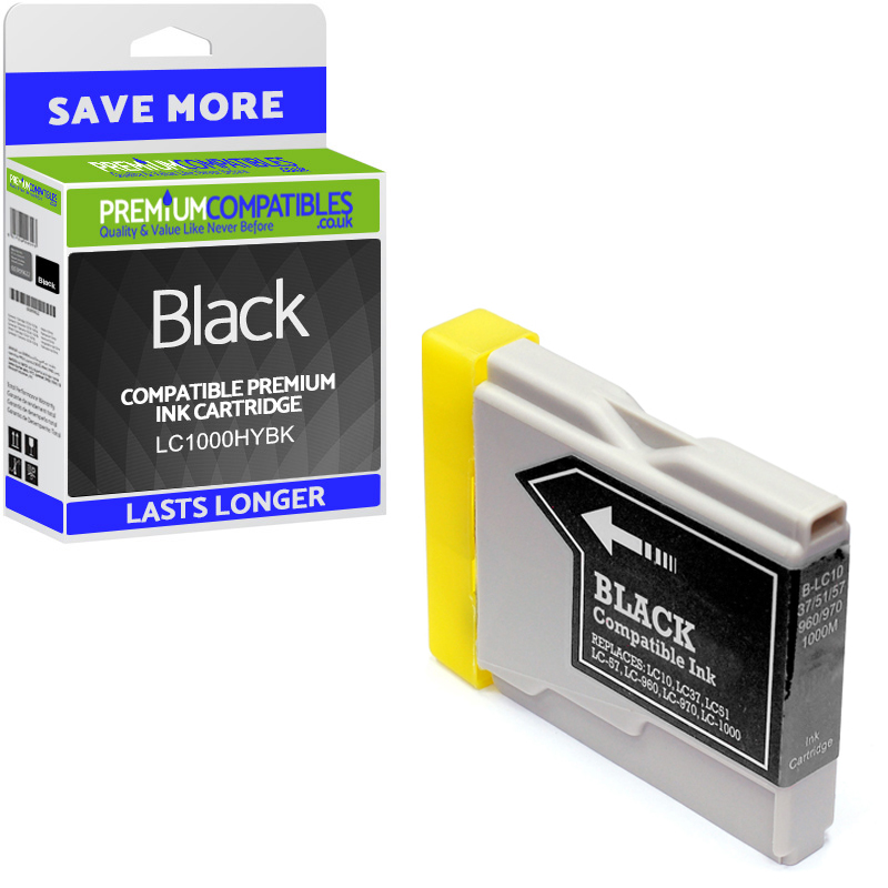 Compatible Brother LC1000HYBK Black High Capacity Ink Cartridge (LC1000HYBK)