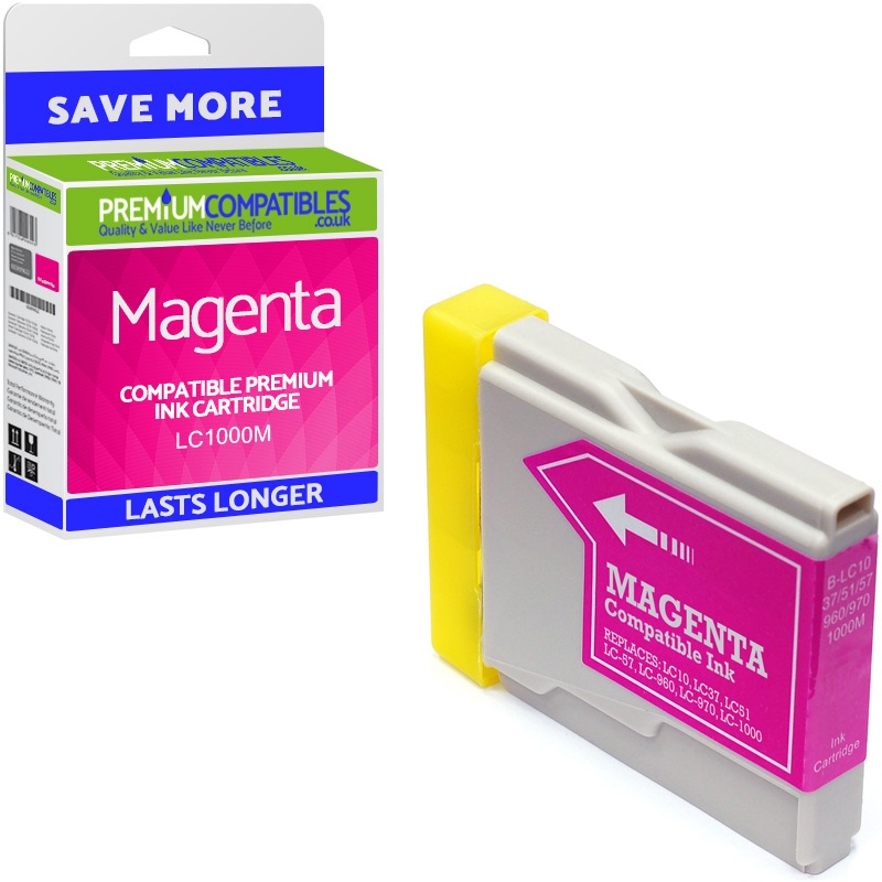Compatible Brother LC1000M Magenta Ink Cartridge (LC1000M)