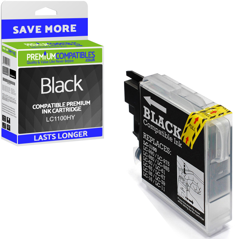 Compatible Brother LC1100HY Black High Capacity Ink Cartridge (LC1100HYBK)