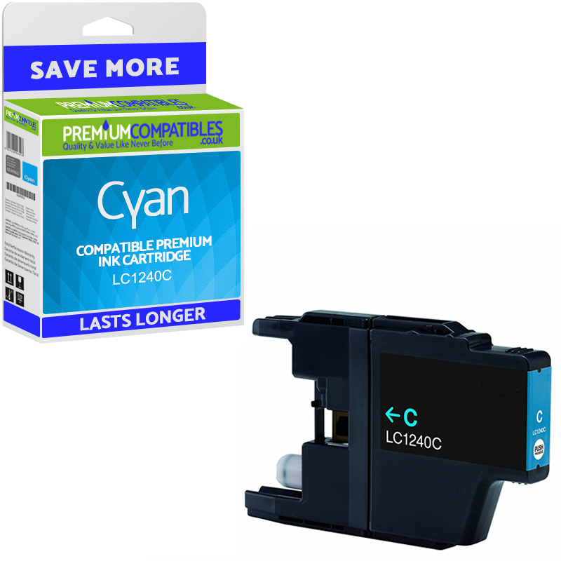 Compatible Brother LC1240C Cyan High Capacity Ink Cartridge (LC1240C)
