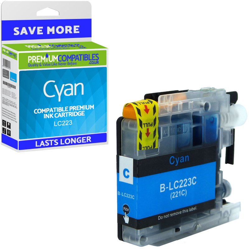 Compatible Brother LC223 Cyan Ink Cartridge (LC223C)