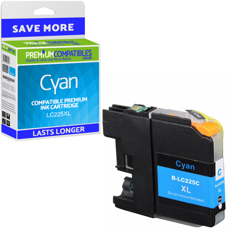 Compatible Brother LC225XL Cyan High Capacity Ink Cartridge (LC225XLC)