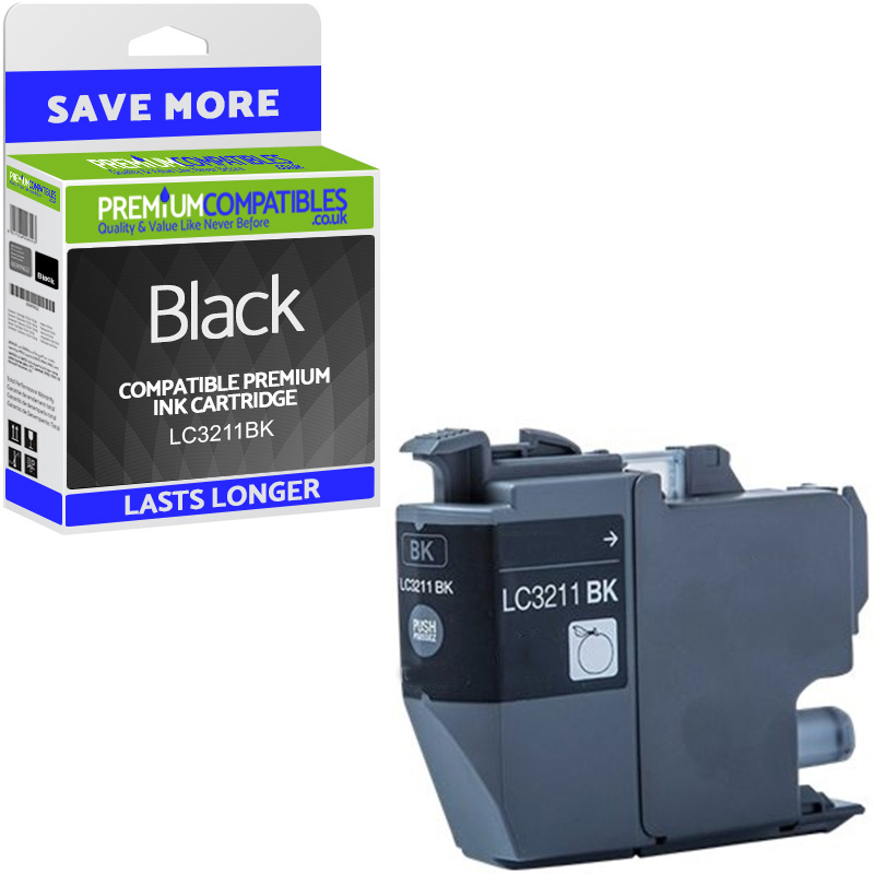Compatible Brother LC3211BK Black Ink Cartridge (LC3211BK)