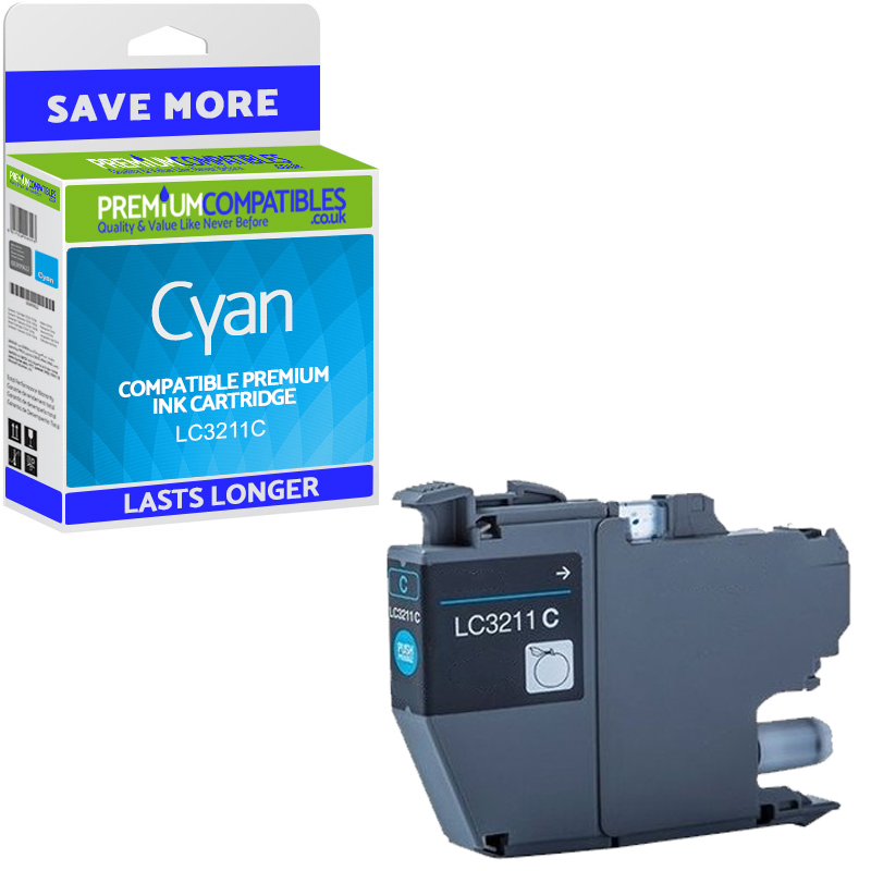 Compatible Brother LC3211C Cyan Ink Cartridge (LC3211C)