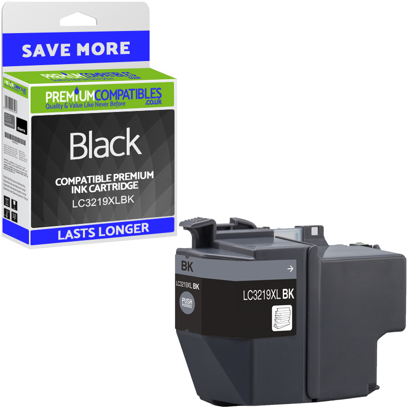 Compatible Brother LC3219XLBK Black High Capacity Ink Cartridge (LC3219XLBK)