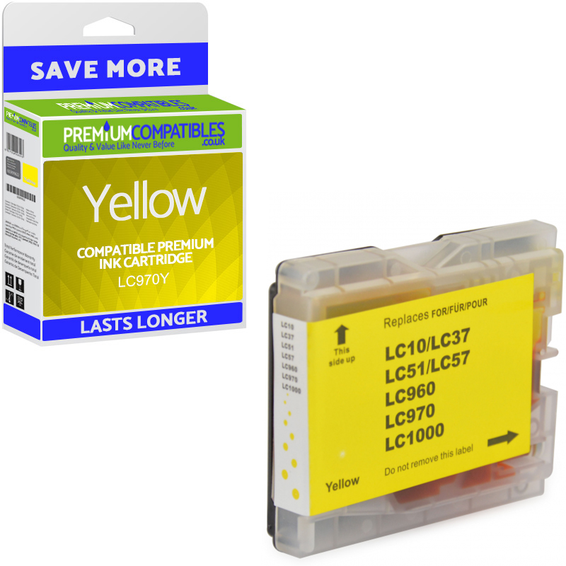 Compatible Brother LC970Y Yellow Ink Cartridge (LC970Y)