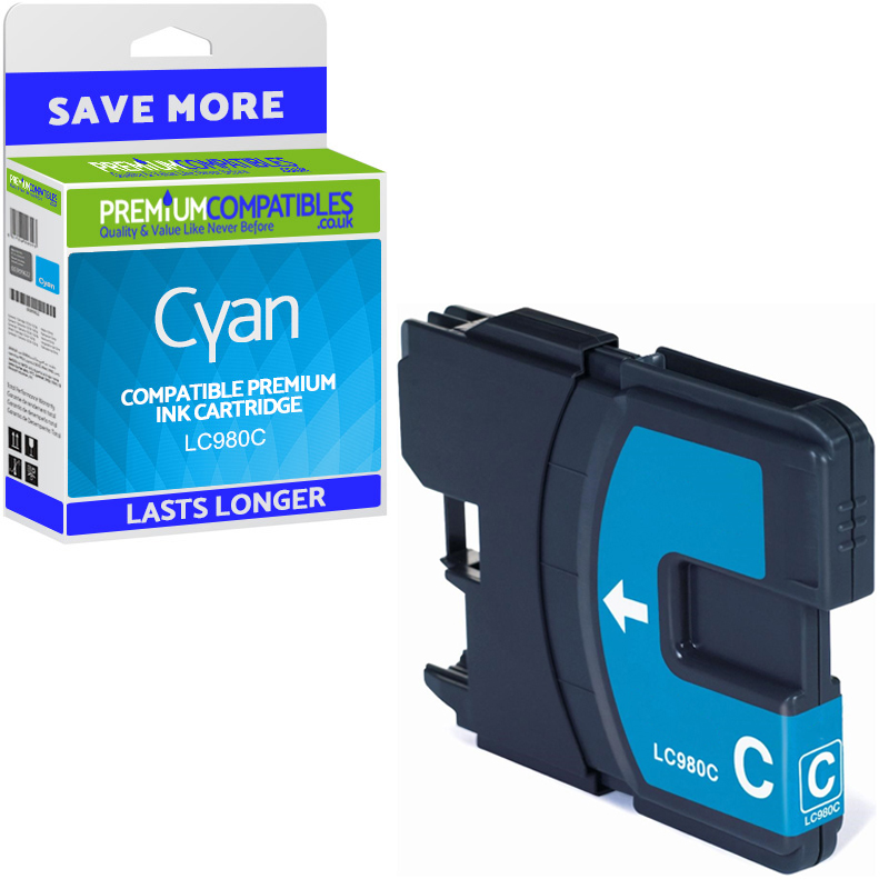 Compatible Brother LC980C Cyan Ink Cartridge (LC980C)