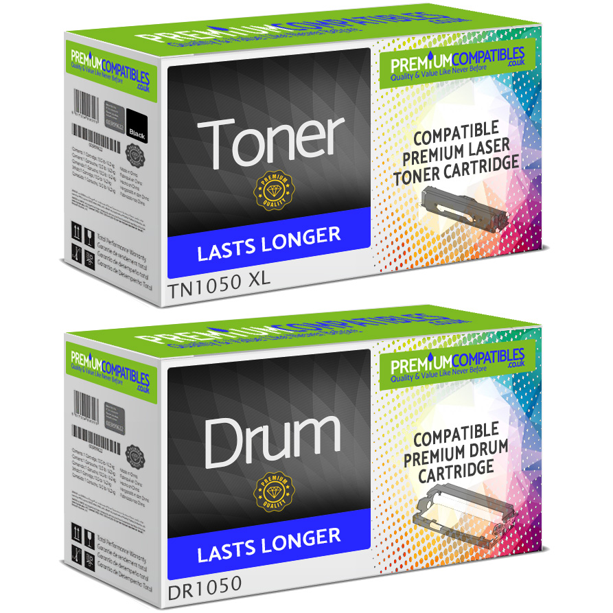 Compatible Brother TN-1050 / DR-1050 Black Toner Cartridge & Drum Unit  Combo Pack (TN1050 & DR1050) - Brother DCP-1610W toner - Brother DCP - Brother  Toner - Toner Cartridges - PremiumCompatibles 