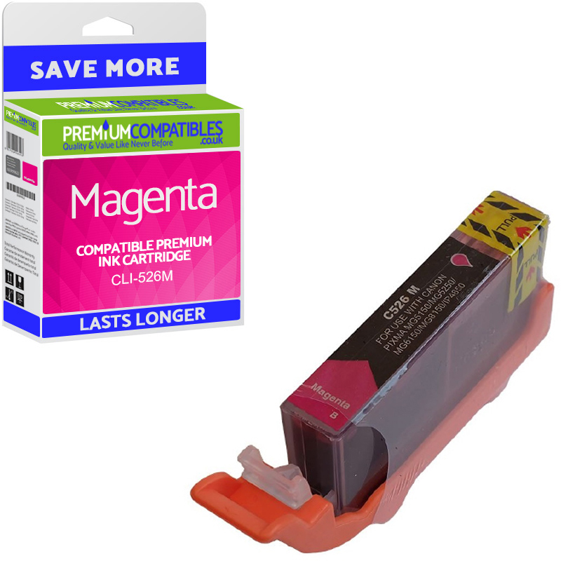 Compatible Canon CLI-526M Magenta Ink Cartridge (4542B001)