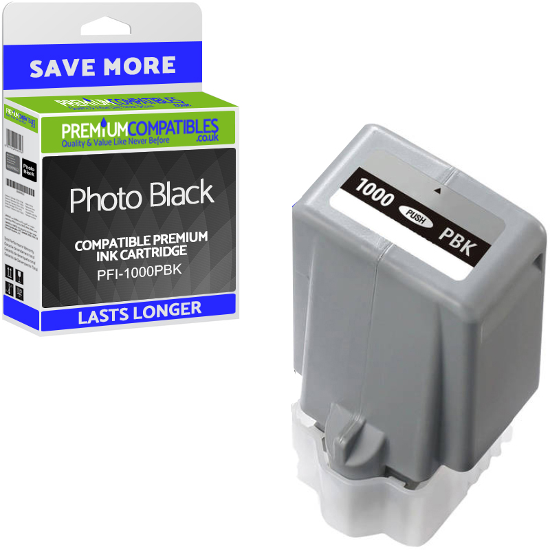 Compatible Canon PFI-1000PBK Photo Black Ink Cartridge (0546C001AA)