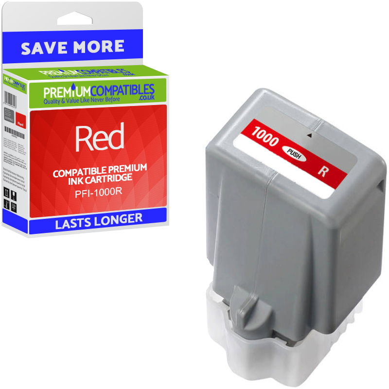 Compatible Canon PFI-1000R Red Ink Cartridge (0554C001AA)