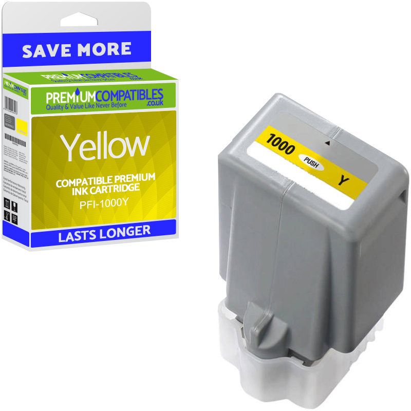 Compatible Canon PFI-1000Y Yellow Ink Cartridge (0549C001AA ...