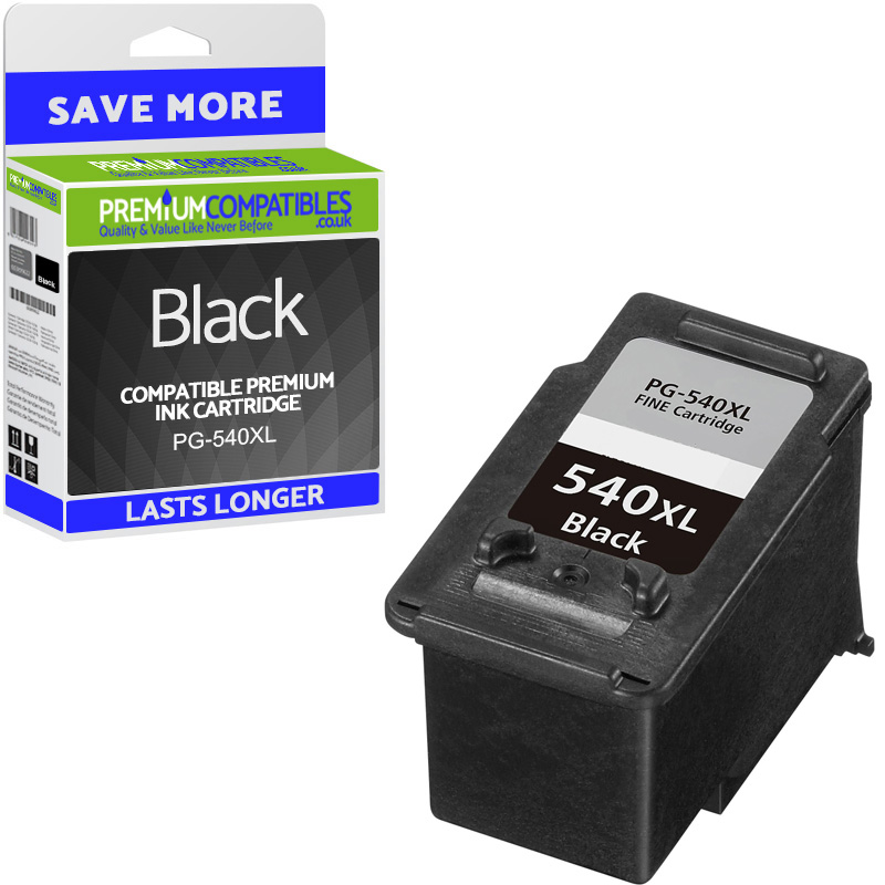 Premium Remanufactured Canon PG-540XL Black High Capacity Ink Cartridge (5222B005AA)