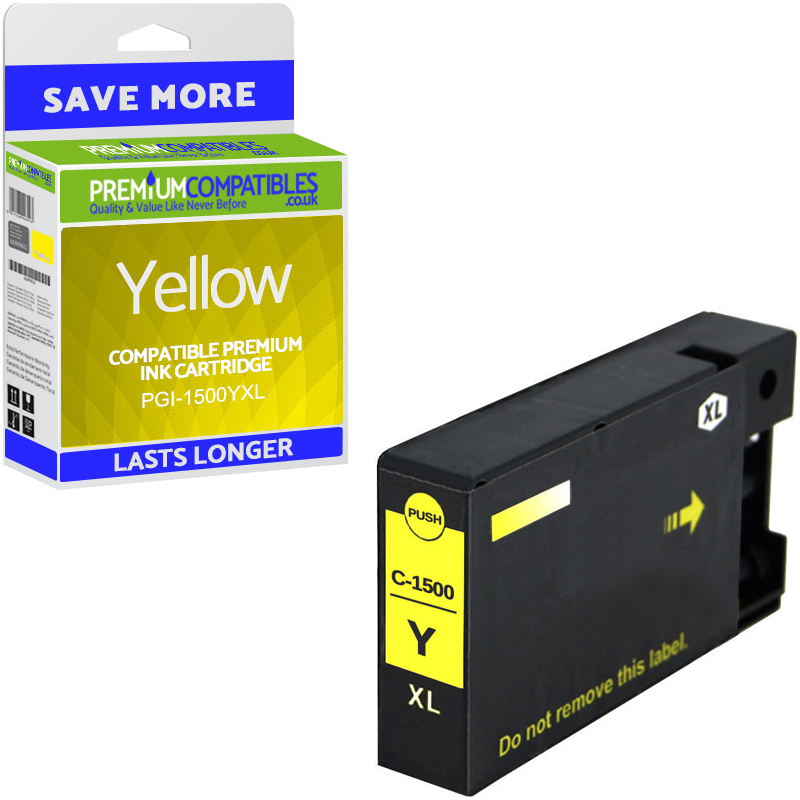 Compatible Canon PGI-1500YXL Yellow High Capacity Ink Cartridge (9195B001)