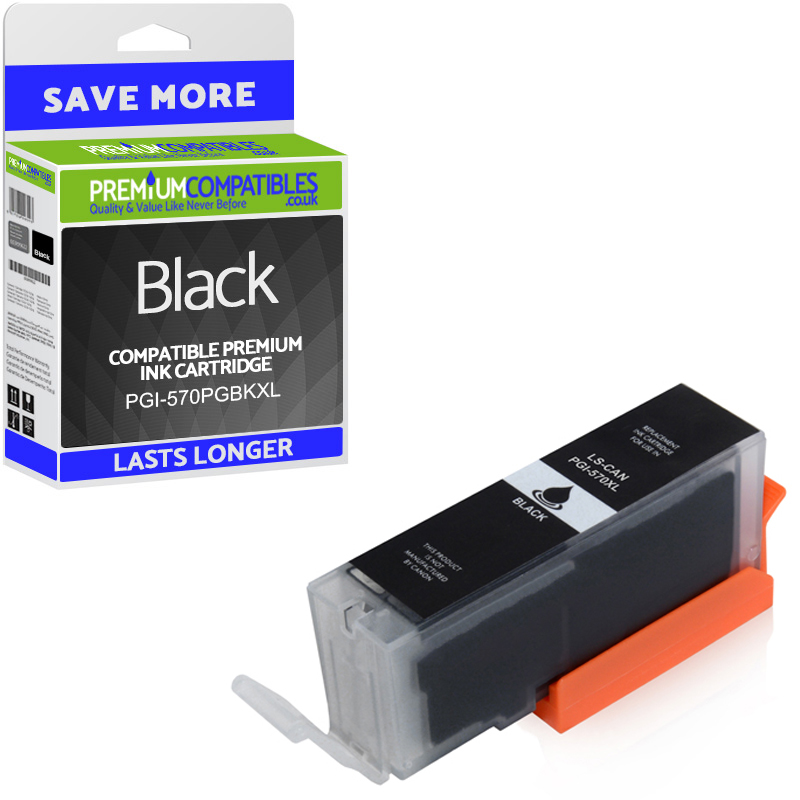 Compatible Canon PGI-570PGBKXL Black High Capacity Ink Cartridge (0318C001)