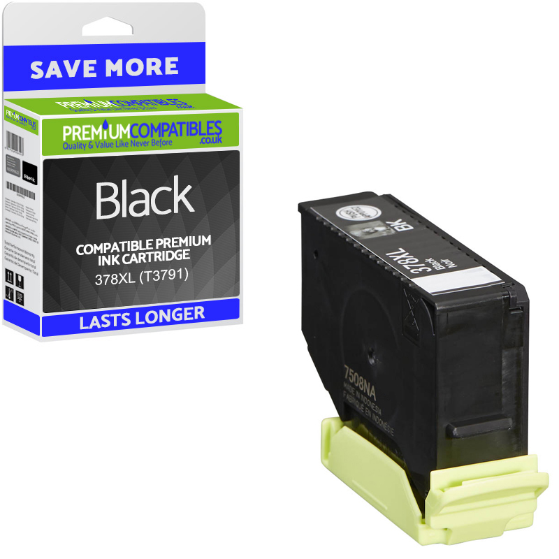 Compatible Epson 378XL Black High Capacity Ink Cartridge (C13T37914010) T3791 Squirrel