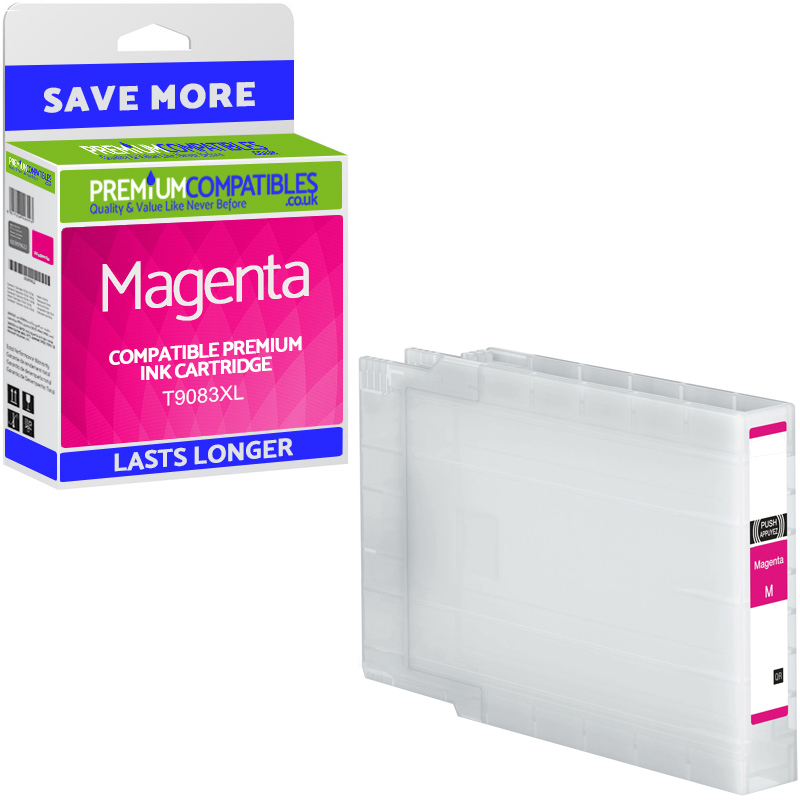 Compatible Epson T9083XL Magenta High Capacity Ink Cartridge (C13T908340)