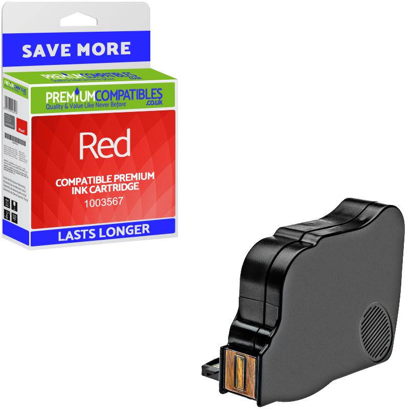 Premium Remanufactured Frama 1003567 Red Franking Ink Cartridge (1003567)