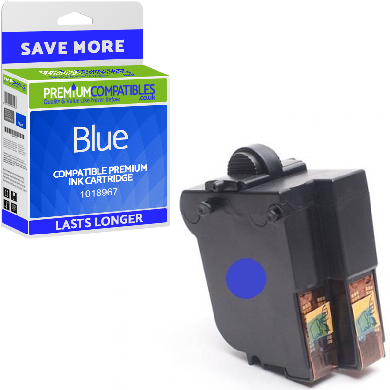 Premium Remanufactured Frama 1018967 Blue Franking Ink Cartridge (10395-801)