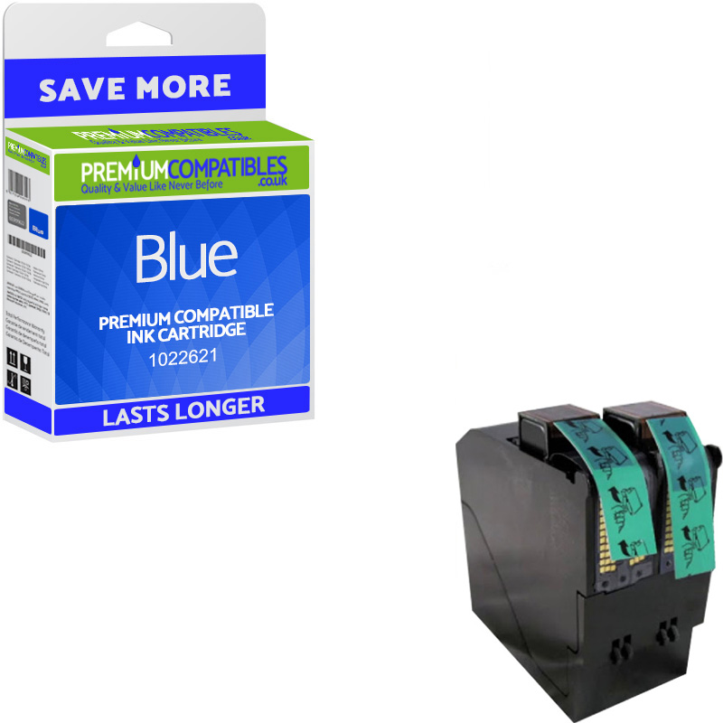 Premium Remanufactured Frama 1022621 Blue Franking Ink Cartridge (1022621)