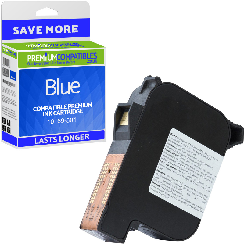 Premium Remanufactured Francotyp Postalia 58.0032.0020.00 Blue Franking Ink Cartridge (10169-801)