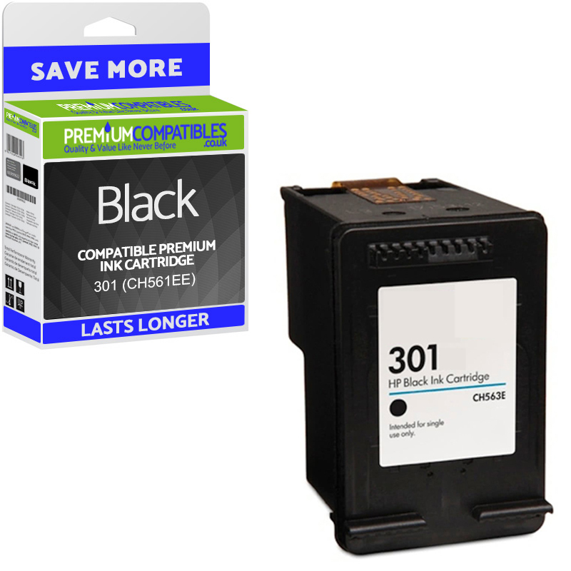 Premium Remanufactured HP 301 Black Ink Cartridge (CH561EE)
