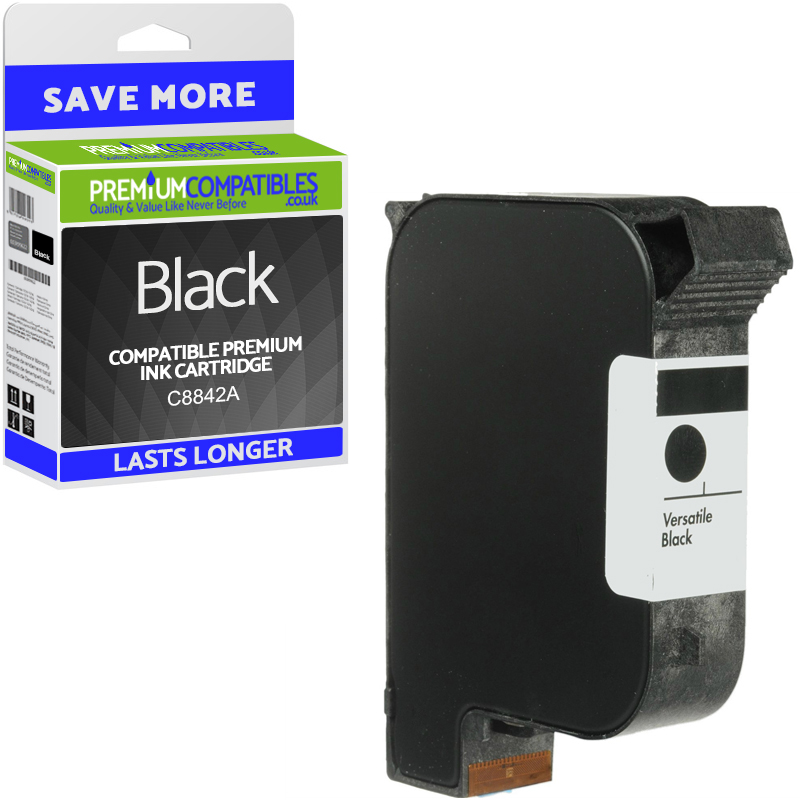 Premium Remanufactured HP C8842A Versatile Black Addressing Machine Ink Cartridge (10088-803)