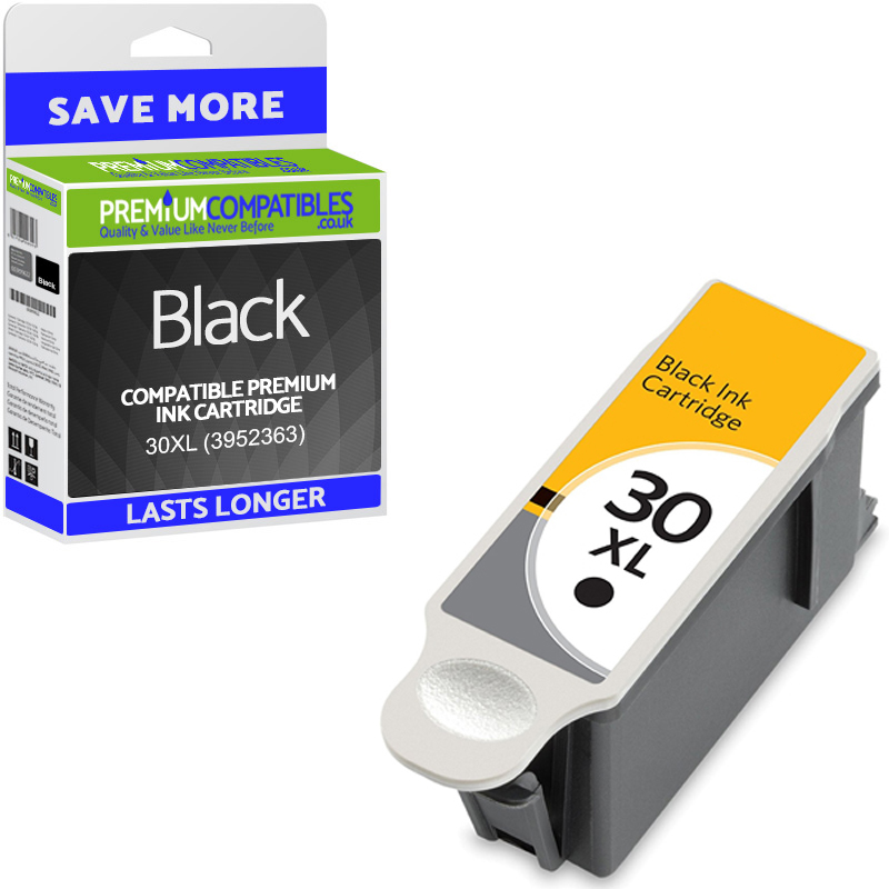 Compatible Kodak 30XL Black High Capacity Ink Cartridge (3952363)