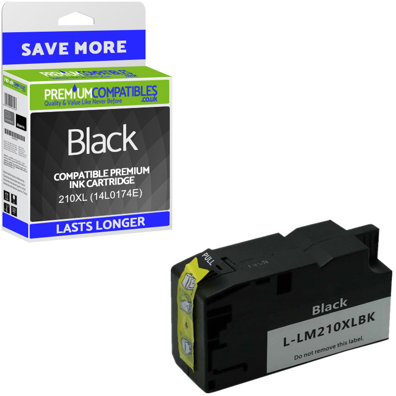 Compatible Lexmark 210XL Black High Capacity Ink Cartridge (14L0174E)