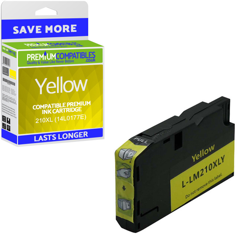 Compatible Lexmark 210XL Yellow High Capacity Ink Cartridge (14L0177E)
