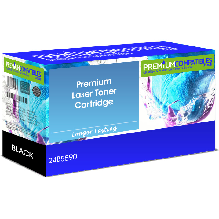 Premium Remanufactured Lexmark 24B5590 Black Toner Cartridge (24B5590)