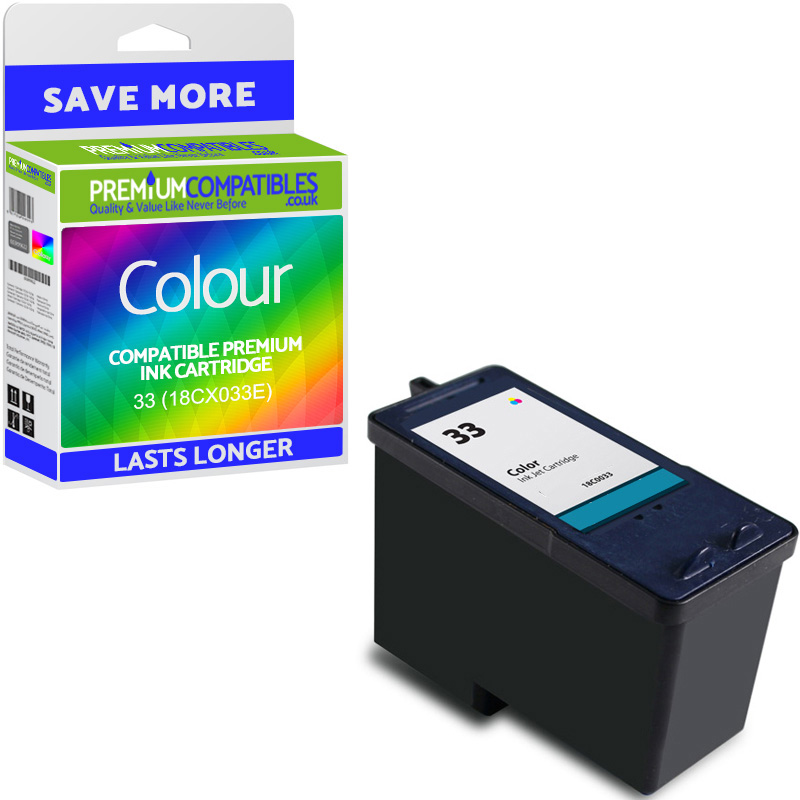 Premium Remanufactured Lexmark 33 Colour Ink Cartridge (18CX033E)
