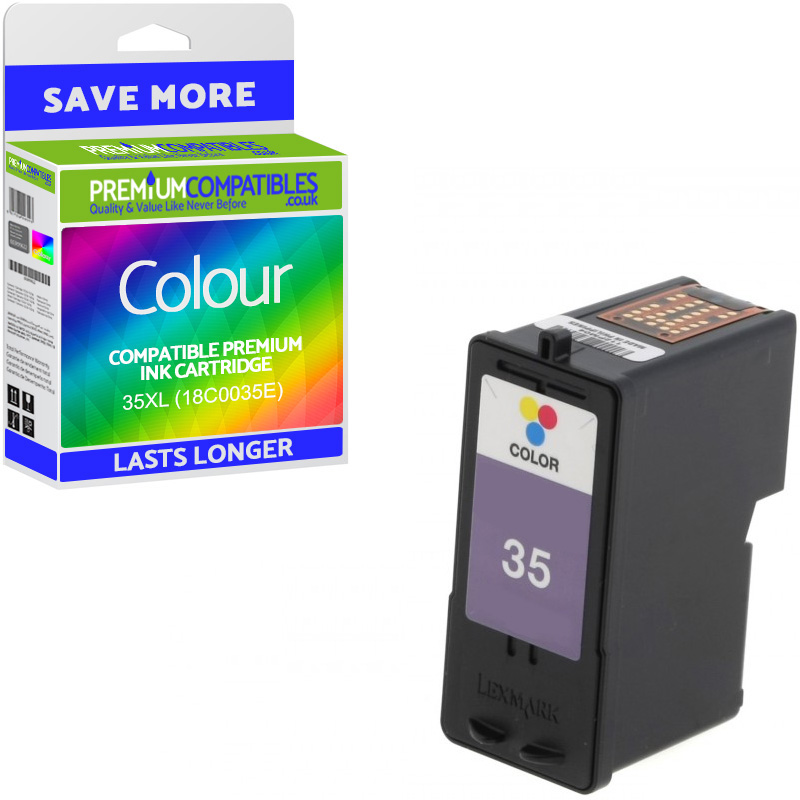 Premium Remanufactured Lexmark 35XL Colour High Capacity Ink Cartridge (18C0035E)