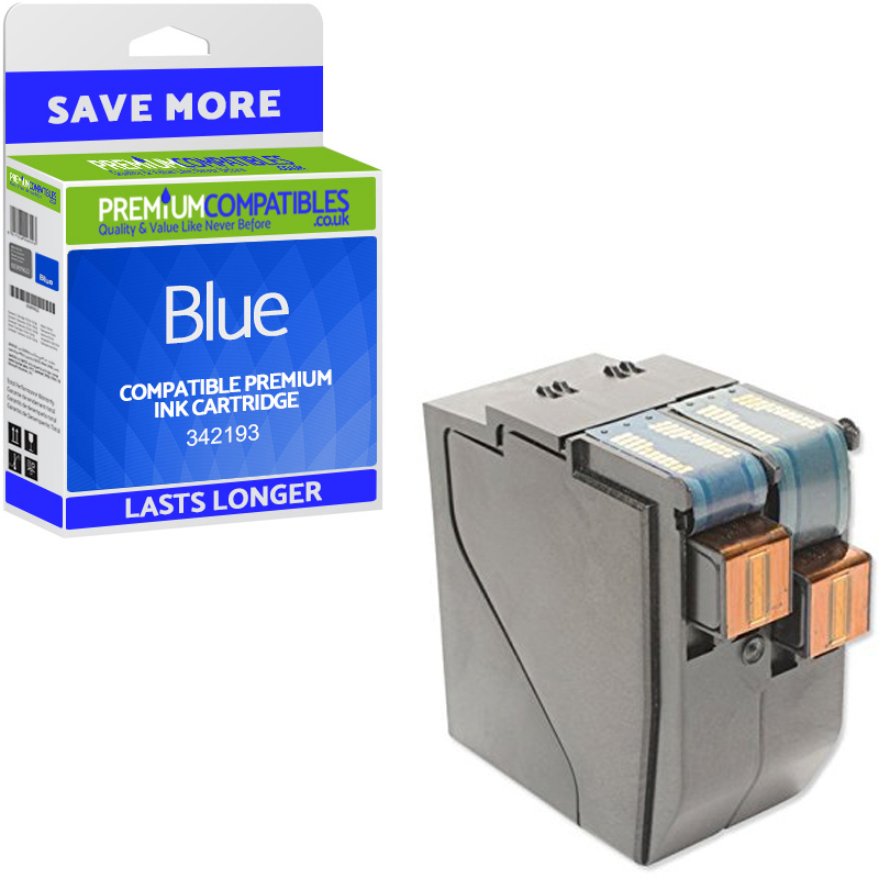 Premium Remanufactured Neopost 342193 Blue Franking Ink Cartridge (10592-801)