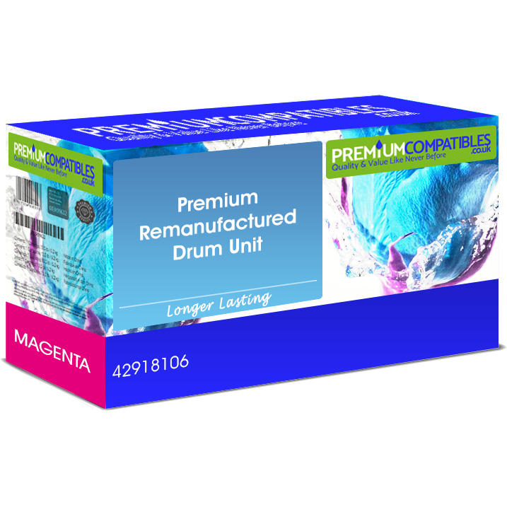 Premium Remanufactured OKI 42918106 Magenta Image Drum Unit (42918106)