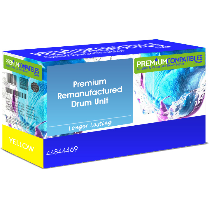 Premium Remanufactured Oki 44844469 Yellow Drum Unit (44844469)