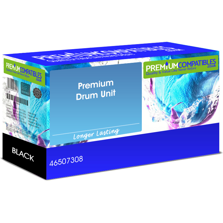 Premium Remanufactured Oki 46507308 Black Image Drum Unit (46507308)