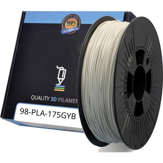 Compatible PLA 1.75mm Light Grey 1kg 3D Filament (PLA175GYB)