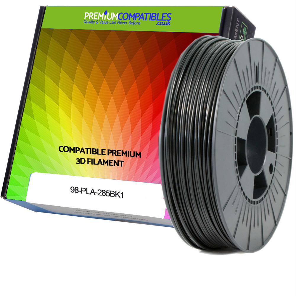 Compatible PLA 2.85mm Black 0.5kg 3D Filament (98-PLA-285BK1)
