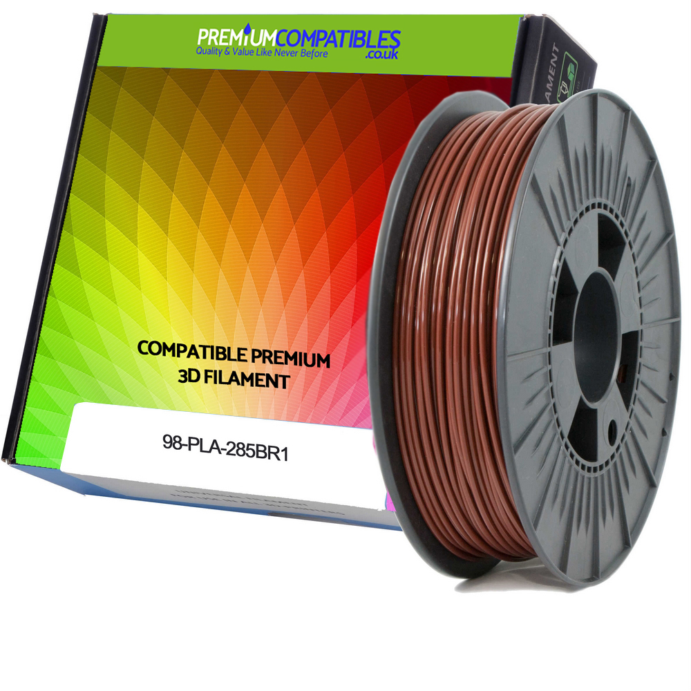 Compatible PLA 2.85mm Brown 0.5kg 3D Filament (98-PLA-285BR1)