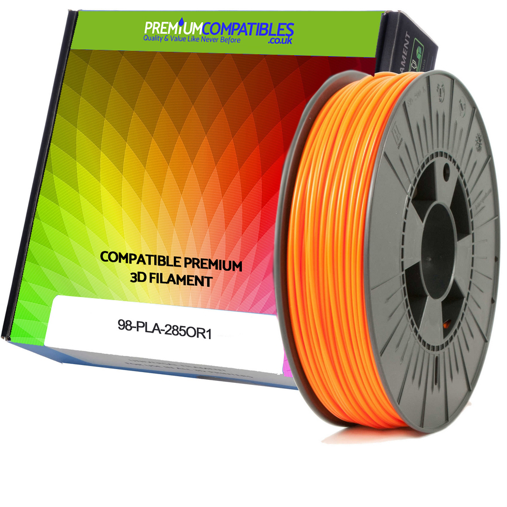 Compatible PLA 2.85mm Orange 0.5kg 3D Filament (98-PLA-285OR1)