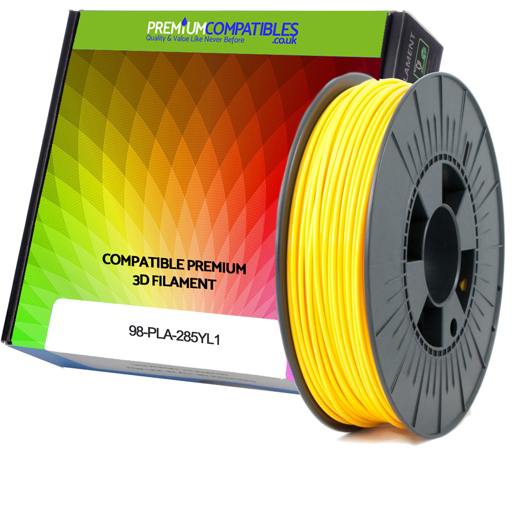 Compatible PLA 2.85mm Yellow 0.5kg 3D Filament (98-PLA-285YL1)