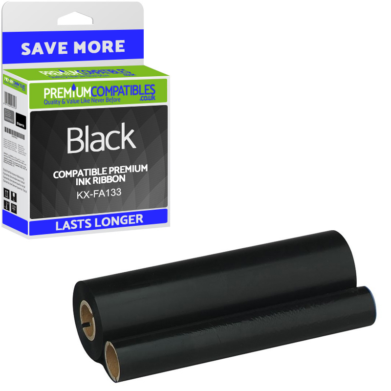 Compatible Panasonic KX-FA133 Black Ink Film Ribbon (KX-FA133X)