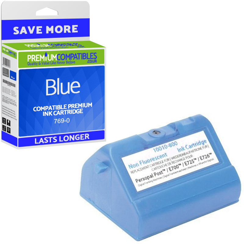 Compatible Pitney Bowes 769-0 Blue Franking Ink Cartridge (769-0)