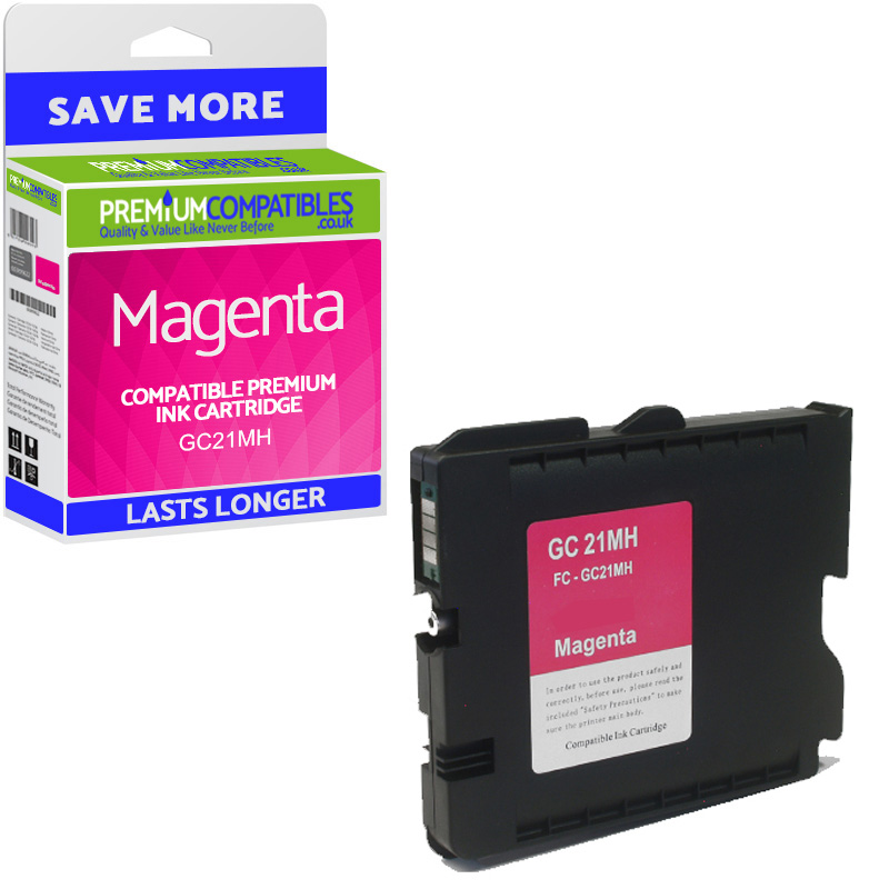 Compatible Ricoh GC21MH Magenta High Capacity Gel Ink Cartridge (405538)