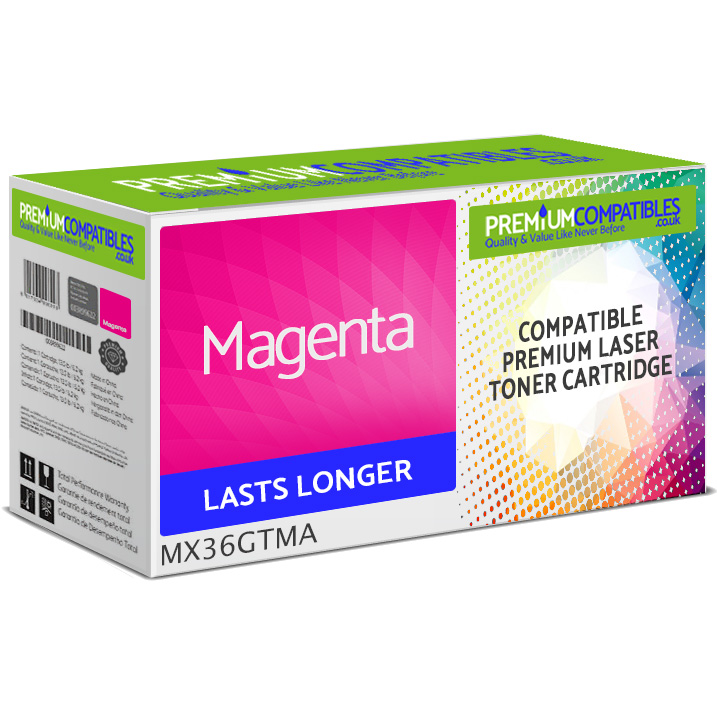 Compatible Sharp MX36GTMA Magenta Toner Cartridge (MX36GTMA)