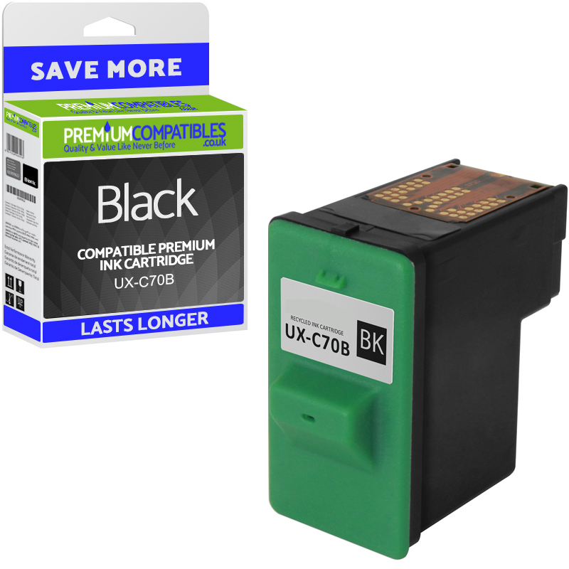 Compatible Sharp UX-C70B Black Ink Cartridge (UX-C70B)
